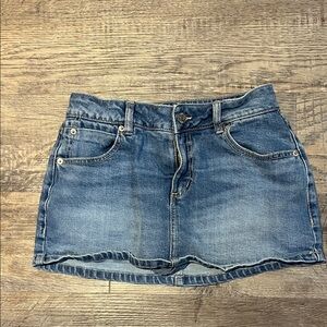Garage Classic Blue Jean Mini Skirt